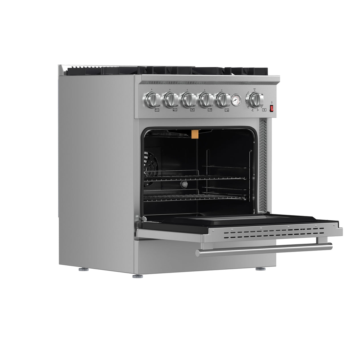 FORNO Giovanni 30-inch Gas Range , 5 Burners 67,000 BTU, 4.32 cu.ft. Convection Oven - Stainless Steel (FFSGS627430)