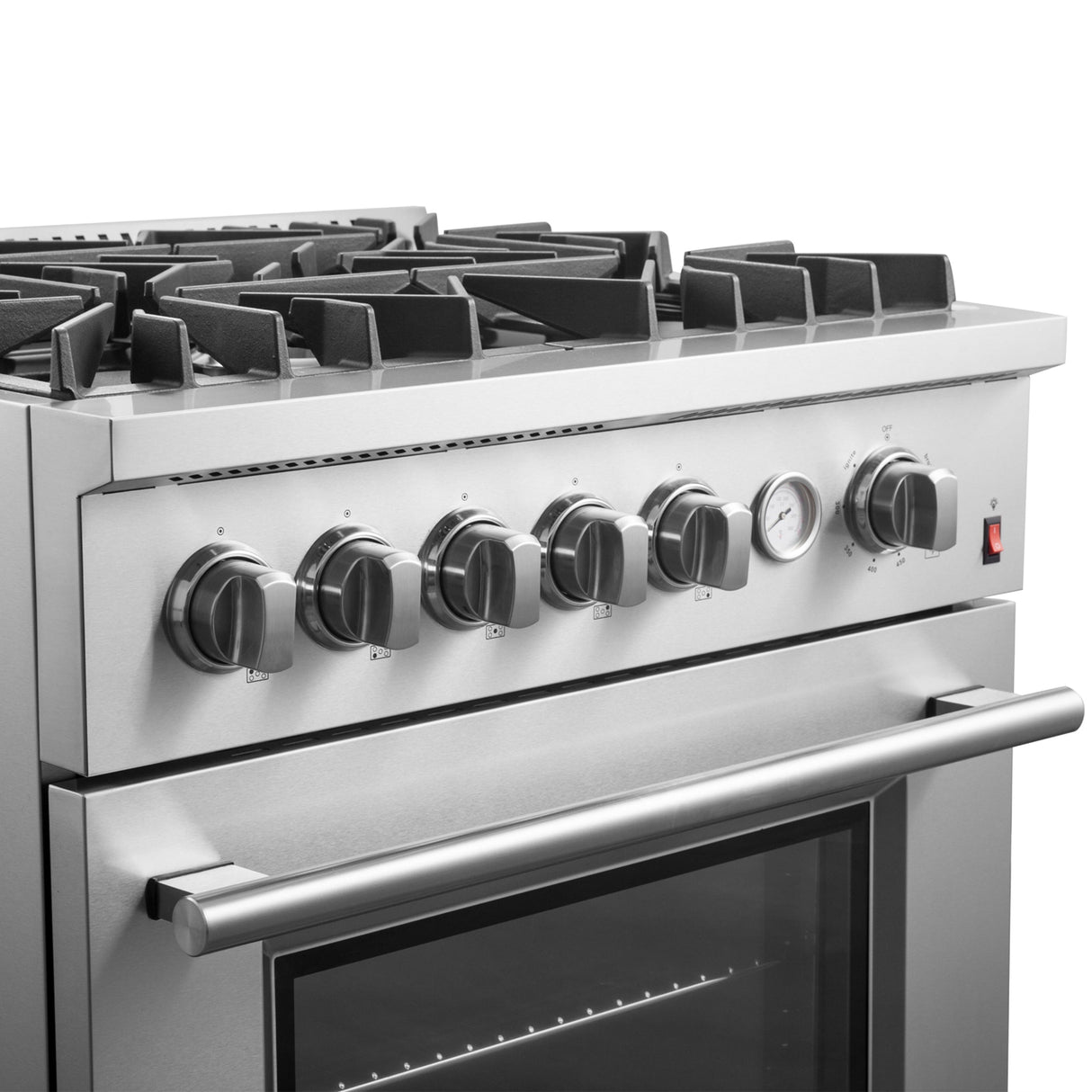 FORNO Giovanni 30-inch Gas Range , 5 Burners 67,000 BTU, 4.32 cu.ft. Convection Oven - Stainless Steel (FFSGS627430)