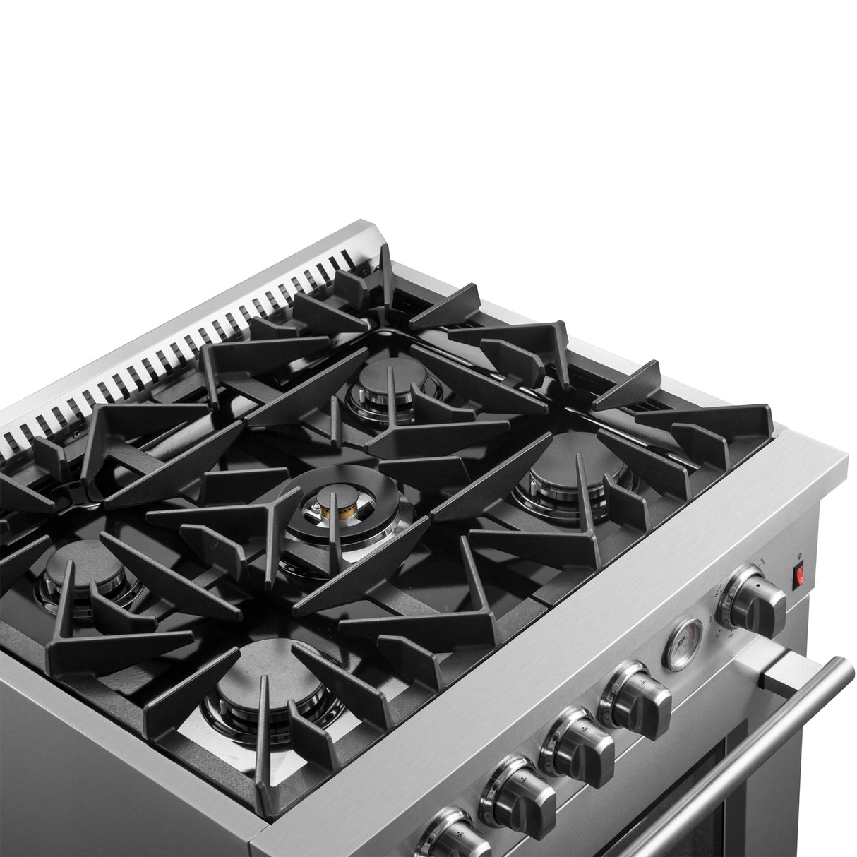 FORNO Giovanni 30-inch Gas Range , 5 Burners 67,000 BTU, 4.32 cu.ft. Convection Oven - Stainless Steel (FFSGS627430)