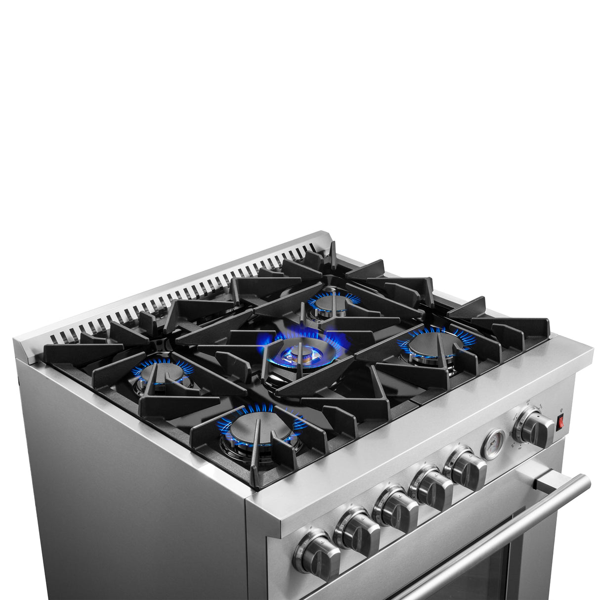 FORNO Giovanni 30-inch Gas Range , 5 Burners 67,000 BTU, 4.32 cu.ft. Convection Oven - Stainless Steel (FFSGS627430)