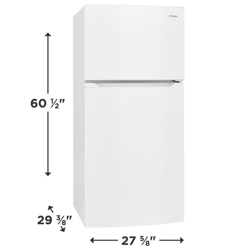 FRIGIDAIRE 27.7-Inch 14 Cu. Ft. Top Freezer Refrigerator - White (FFTR1425VW)