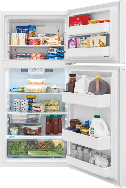 FRIGIDAIRE 27.7-Inch 14 Cu. Ft. Top Freezer Refrigerator - White (FFTR1425VW)