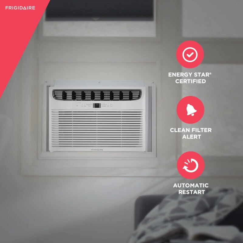 Frigidaire 18,000 BTU Window Room Air Conditioner with Supplemental Heat - White (FHWE182WB2)