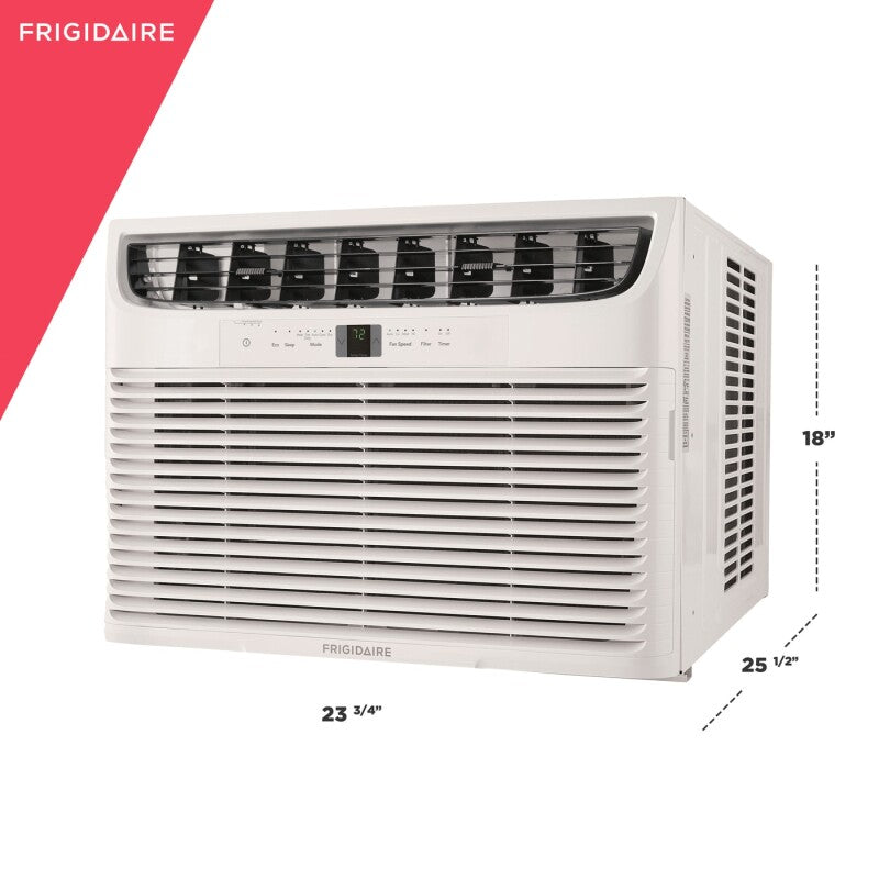 Frigidaire 18,000 BTU Window Room Air Conditioner with Supplemental Heat - White (FHWE182WB2)