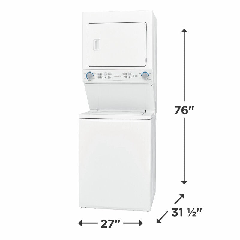 Frigidaire Gas Washer/Dryer Laundry Center - 3.9 Cu. Ft Washer and 5.5 Cu. Ft. Dryer - White (FLCG7522AW)