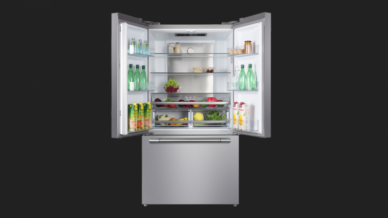FULGOR MILANO FULGOR MILANO REFER FRNCH DR 36" CNTR DPTH W/ ICE - Stainless Steel (FM4FBM36SS)