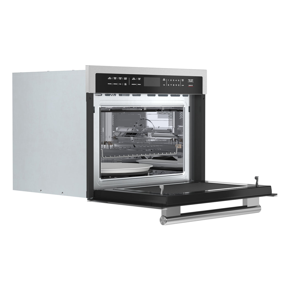 FORNO Oliena 24-Inch Compact Oven and 1000 Watt Microwave, 1.6 cu.ft, Convection Oven - Stainless (FMWDR309324)