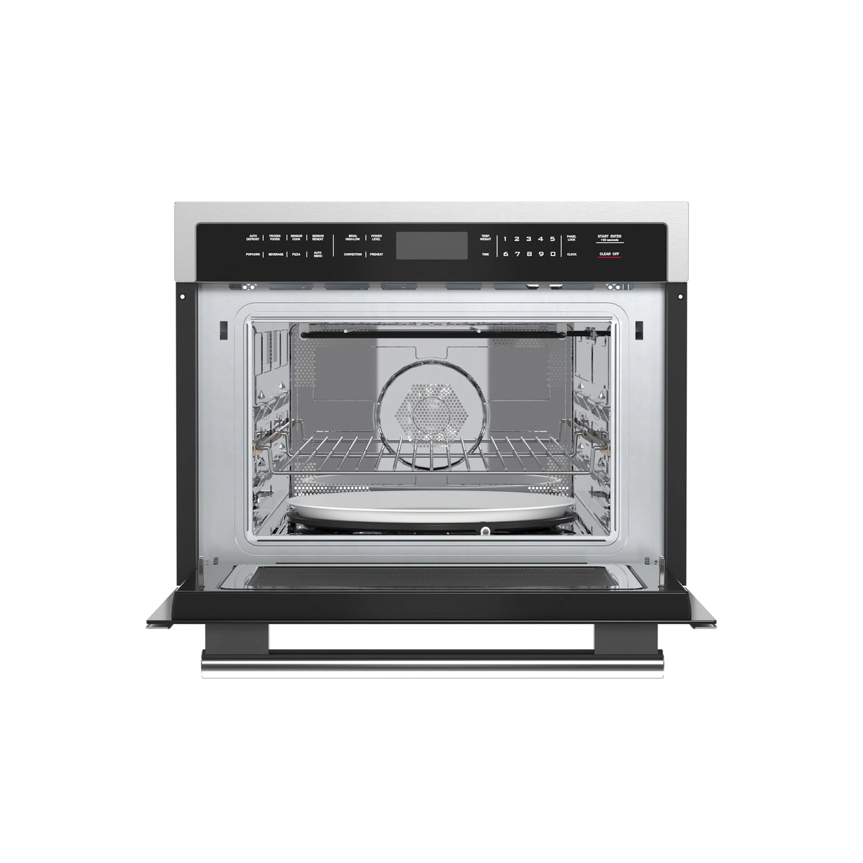 FORNO Oliena 24-Inch Compact Oven and 1000 Watt Microwave, 1.6 cu.ft, Convection Oven - Stainless Steel (FMWDR309324)