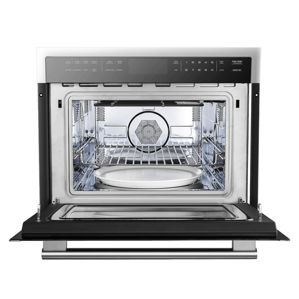 FORNO Oliena 24-inch 1750 W Compact Oven & 1000 W Microwave, 1.6 cu.ft. - Stainless (FMWDR309324)