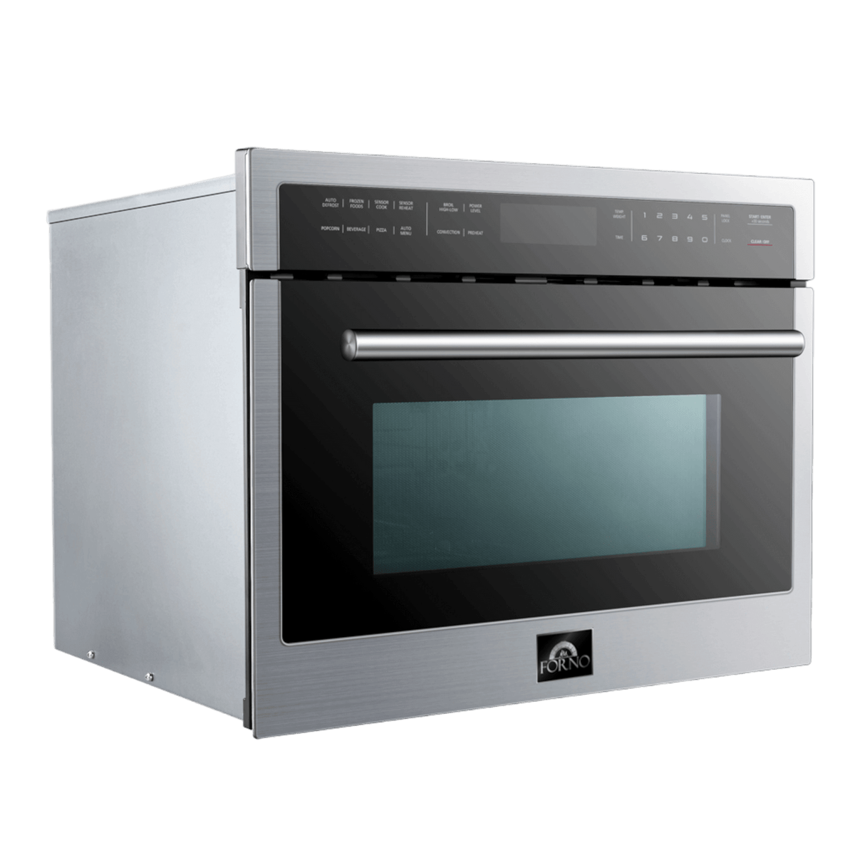 FORNO Oliena 24-inch 1750 W Compact Oven & 1000 W Microwave, 1.6 cu.ft. - Stainless (FMWDR309324)