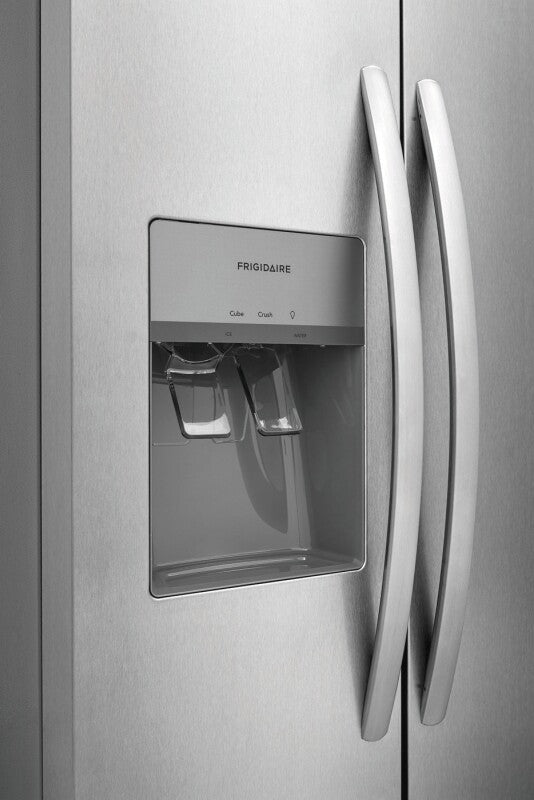 FRIGIDAIRE 22 Cu. Ft. 33" Standard-Depth Side-by-Side Refrigerator - Stainless Steel (FRSS2323AS)