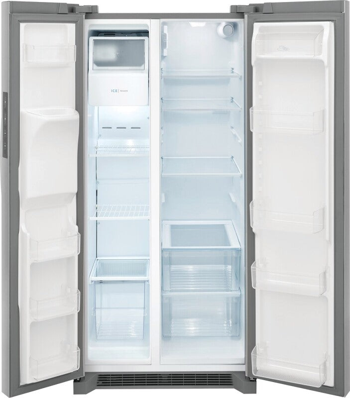 FRIGIDAIRE 22 Cu. Ft. 33" Standard-Depth Side-by-Side Refrigerator - Stainless Steel (FRSS2323AS)