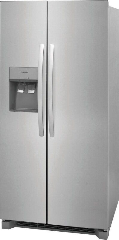 FRIGIDAIRE 22 Cu. Ft. 33" Standard-Depth Side-by-Side Refrigerator - Stainless Steel (FRSS2323AS)