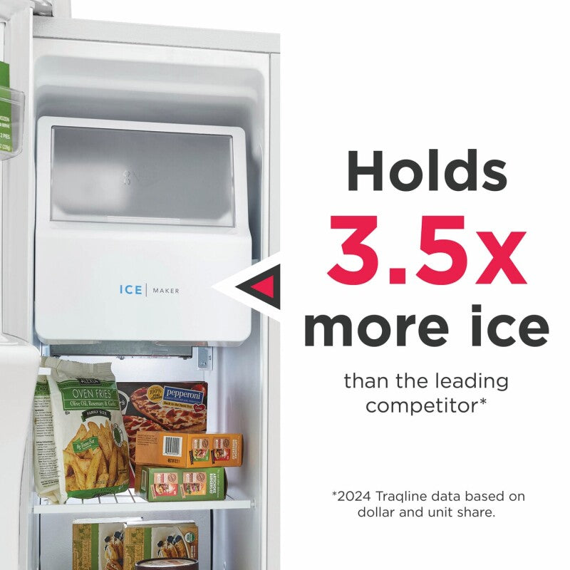 FRIGIDAIRE 26 Cu. Ft. 36" Standard-Depth Side-by-Side Refrigerator - Stainless Steel (FRSS2623AS)