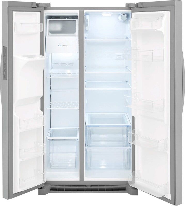 Frigidaire 25.6 Cu. Ft. 36" Standard Depth Side by Side Refrigerator - Stainless Steel (FRSS2623AS)
