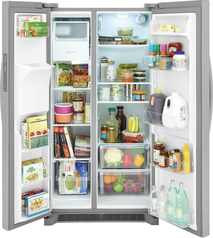 Frigidaire 25.6 Cu. Ft. 36" Standard Depth Side by Side Refrigerator - Stainless Steel (FRSS2623AS)