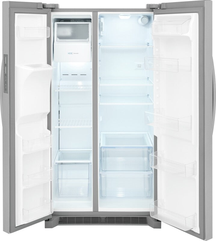 Frigidaire 25.6 Cu. Ft. 36" Standard Depth Side by Side Refrigerator - Stainless Steel (FRSS2623AS)