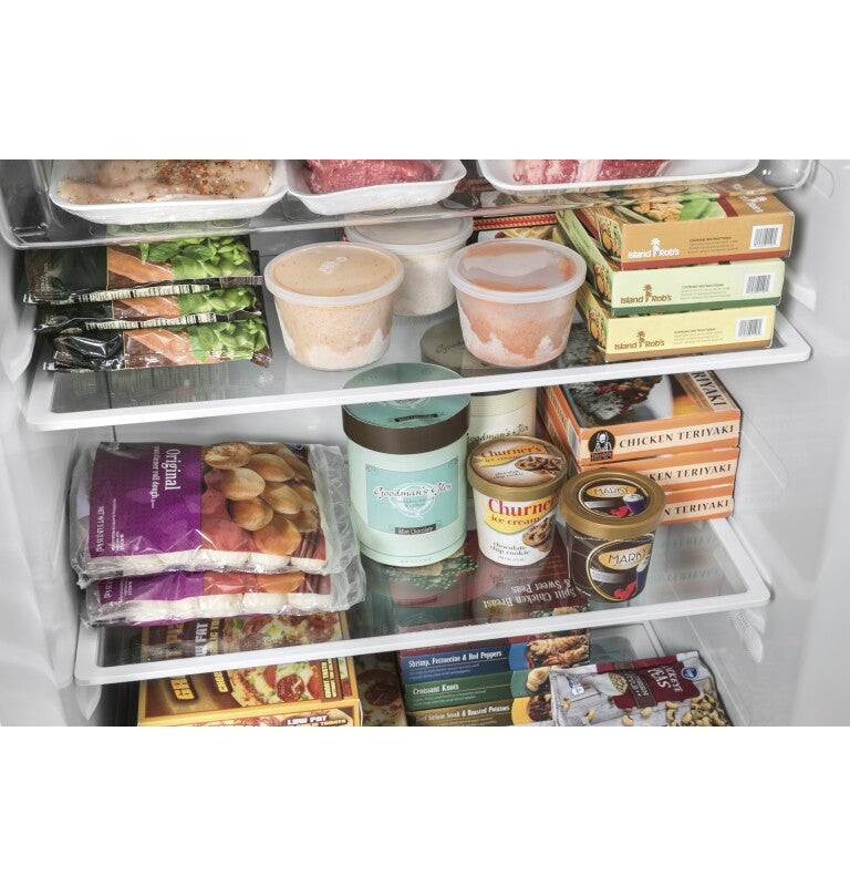 GE 17.3 Cu. Ft. Frost-Free Garage Ready Upright Freezer - White (FUF17DLRWW)