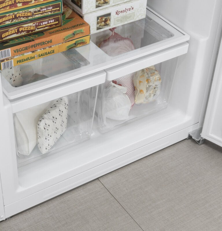 GE 21.3 Cu. Ft. Frost-Free Garage Ready Upright Freezer - White (FUF21DLRWW)