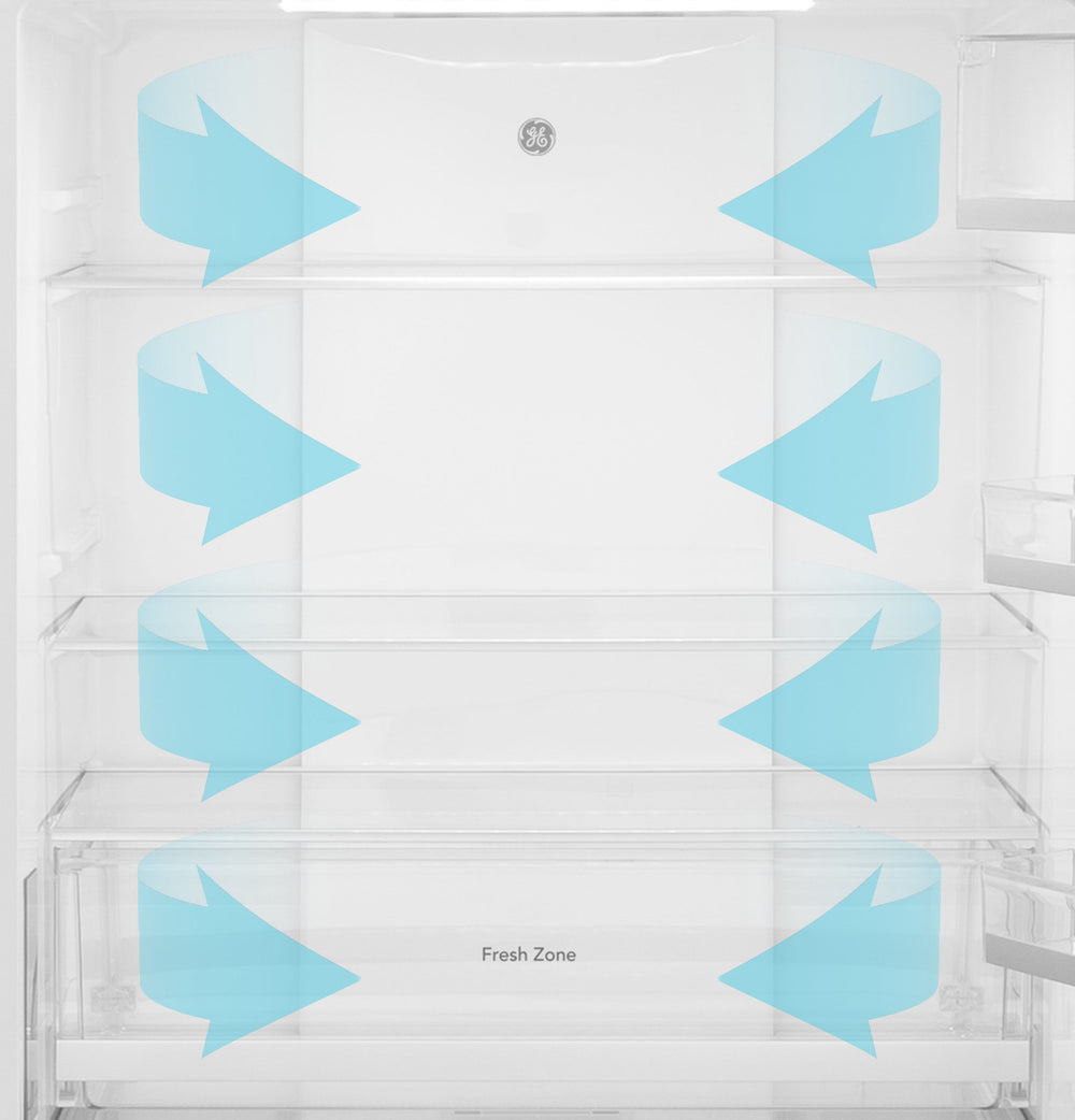 GE 17.7 Cu. Ft. Counter-Depth Bottom-Freezer Refrigerator - Stainless Steel (GBE17HYRFS)