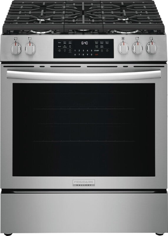 Frigidaire Gallery 30" Gas Range with No Preheat + Air Fry - Stainless Steel (GCFG3059BF)