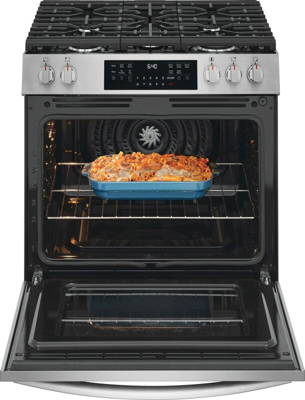 Frigidaire Gallery 30" Gas Range with No Preheat + Air Fry - Stainless Steel (GCFG3059BF)
