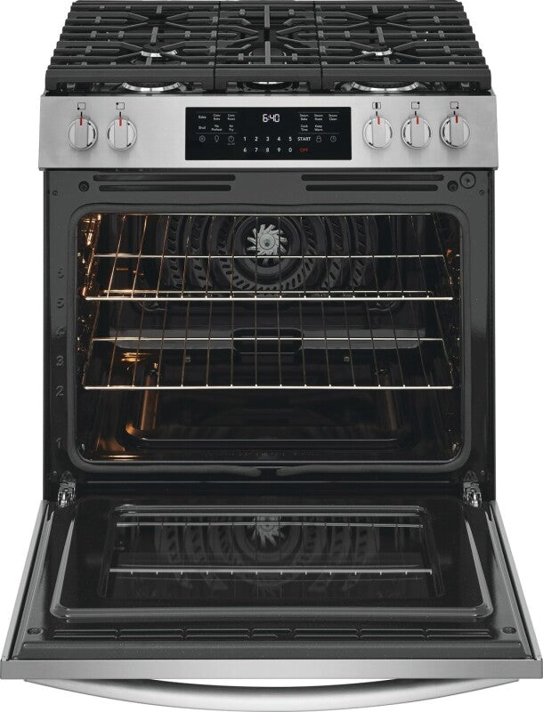 Frigidaire Gallery 30" Gas Range with No Preheat + Air Fry - Stainless Steel (GCFG3059BF)
