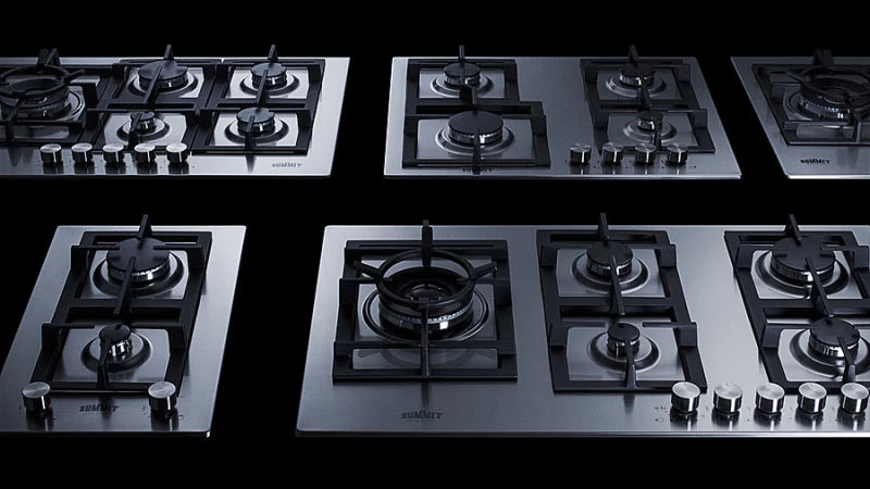 SUMMIT 34" Wide 5-Burner Gas Cooktop In Stainless Steel - Stainless Steel (GCJ536SS)