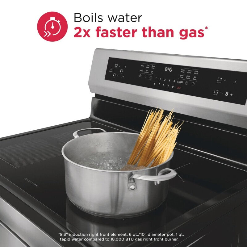 Frigidaire Gallery 30" Freestanding Induction Range with Total Convection - Stainless Steel (GCRI3060BF)