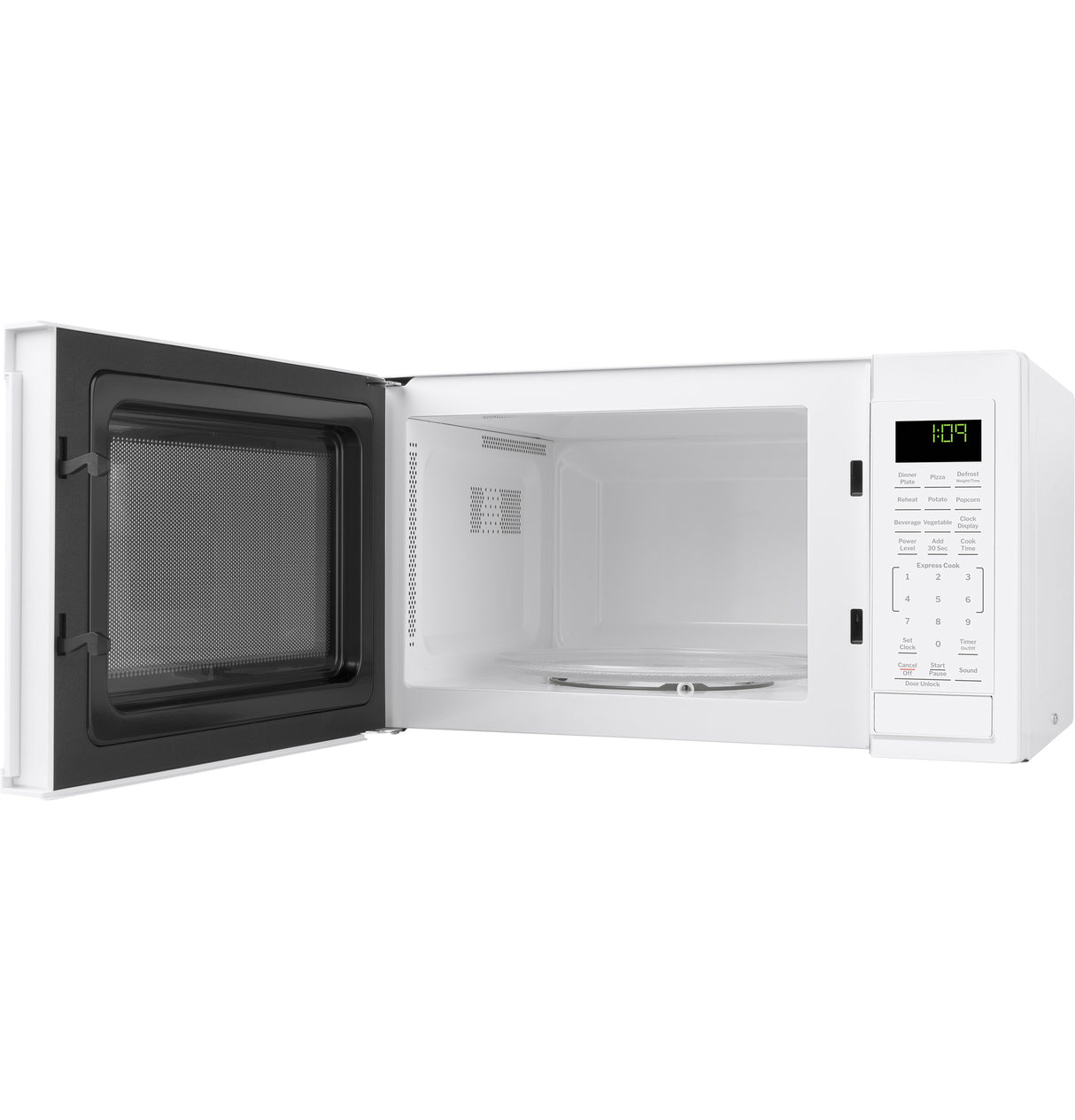 GE 0.9 Cu. Ft. Capacity Countertop Microwave Oven - White (GCST09N1WWW)