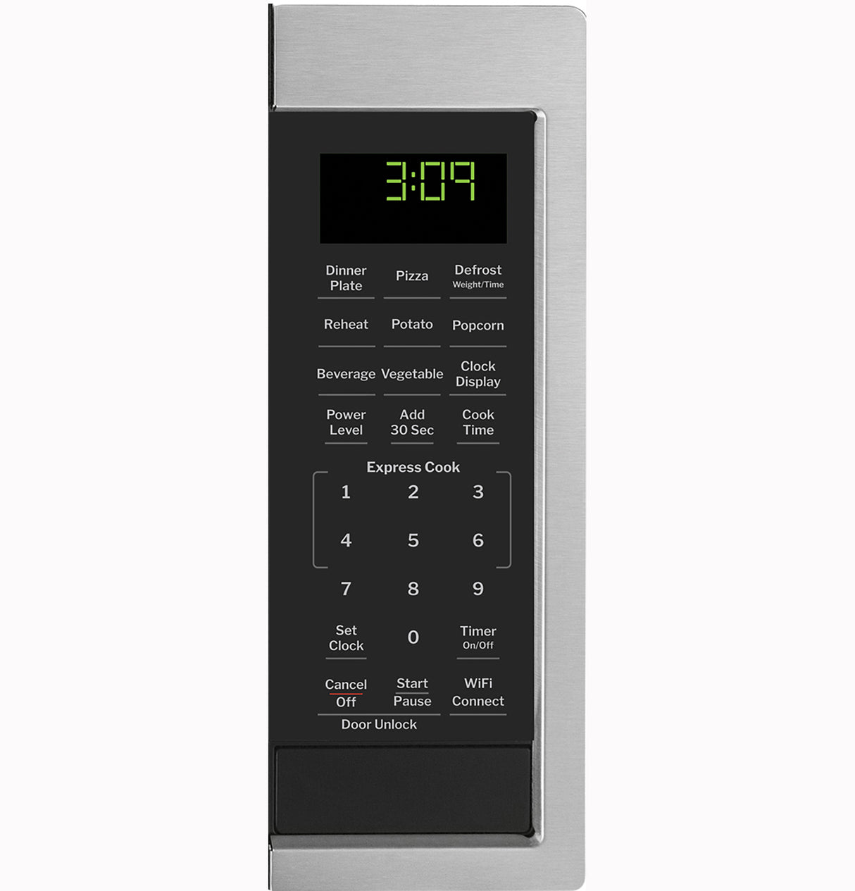 GE 0.9 Cu. Ft. Capacity Smart Countertop Microwave Oven with Scan-To-Cook Technology - Stainless Steel (GCST09U1WSS)