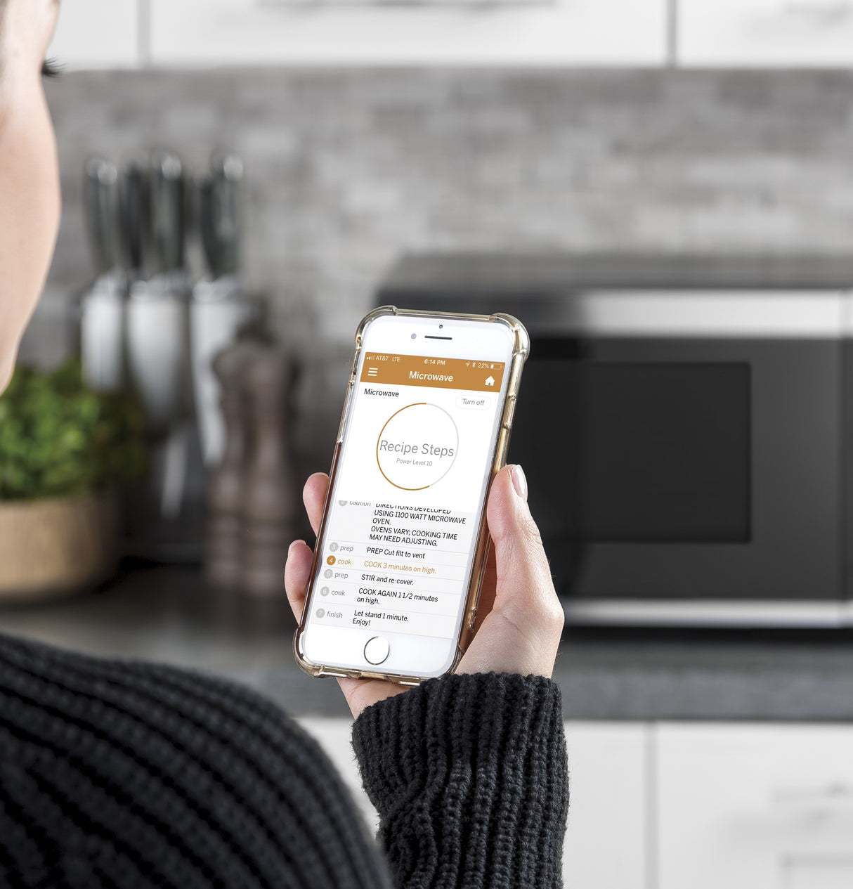 GE 0.9 Cu. Ft. Capacity Smart Countertop Microwave Oven with Scan-To-Cook Technology - Stainless Steel (GCST09U1WSS)