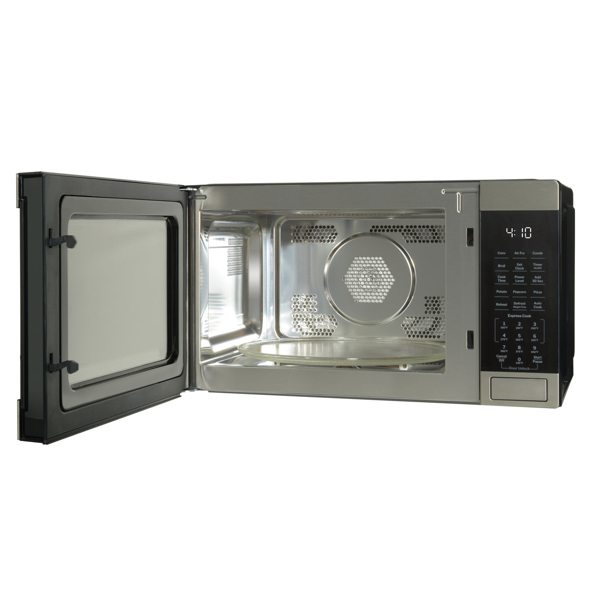 GE 1.0 Cu. Ft. Capacity Countertop Convection Microwave Oven with Air Fry - Stainless Steel (GCST10A1WSS)