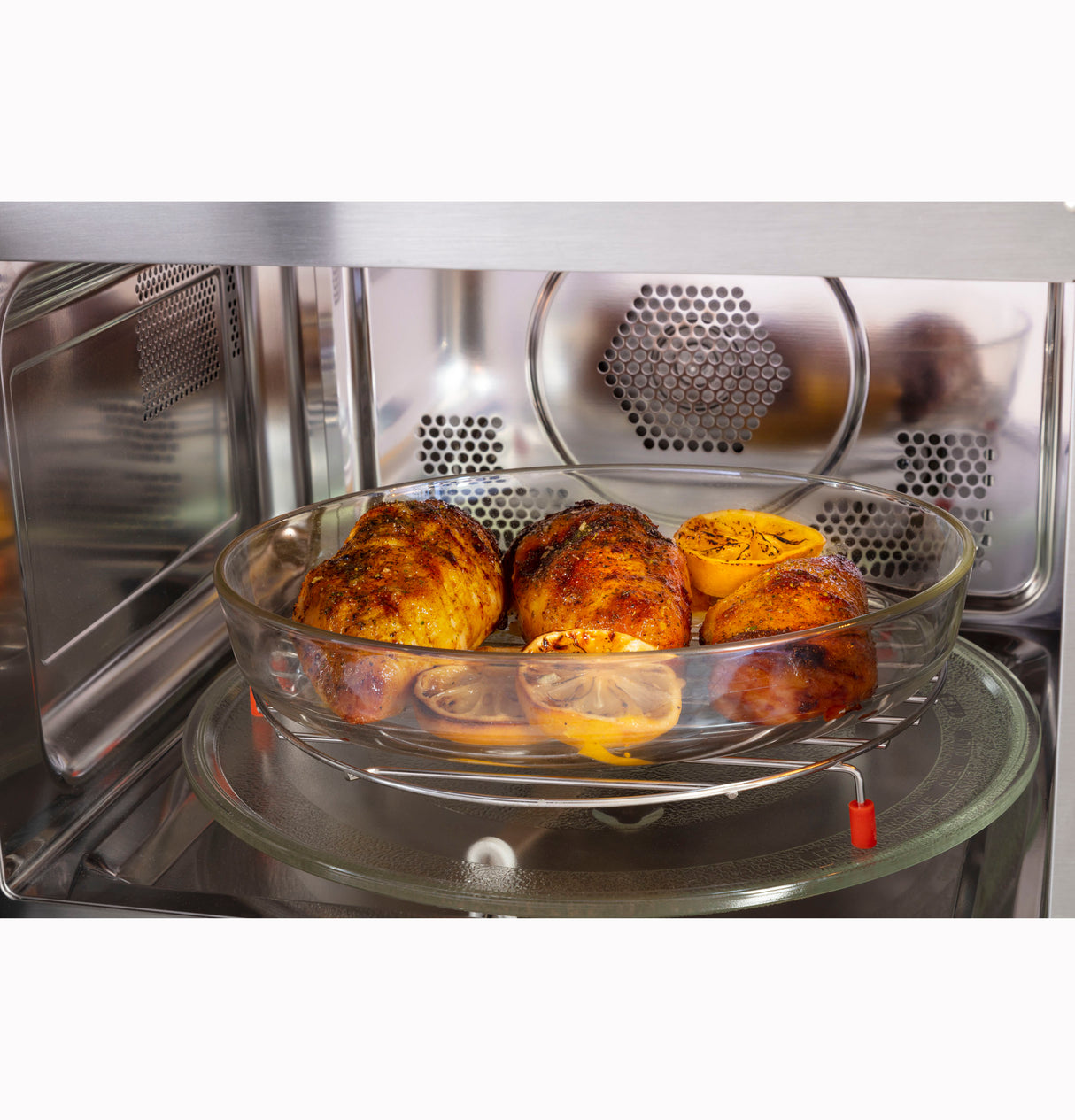 GE 1.0 Cu. Ft. Capacity Countertop Convection Microwave Oven with Air Fry - Stainless Steel (GCST10A1WSS)