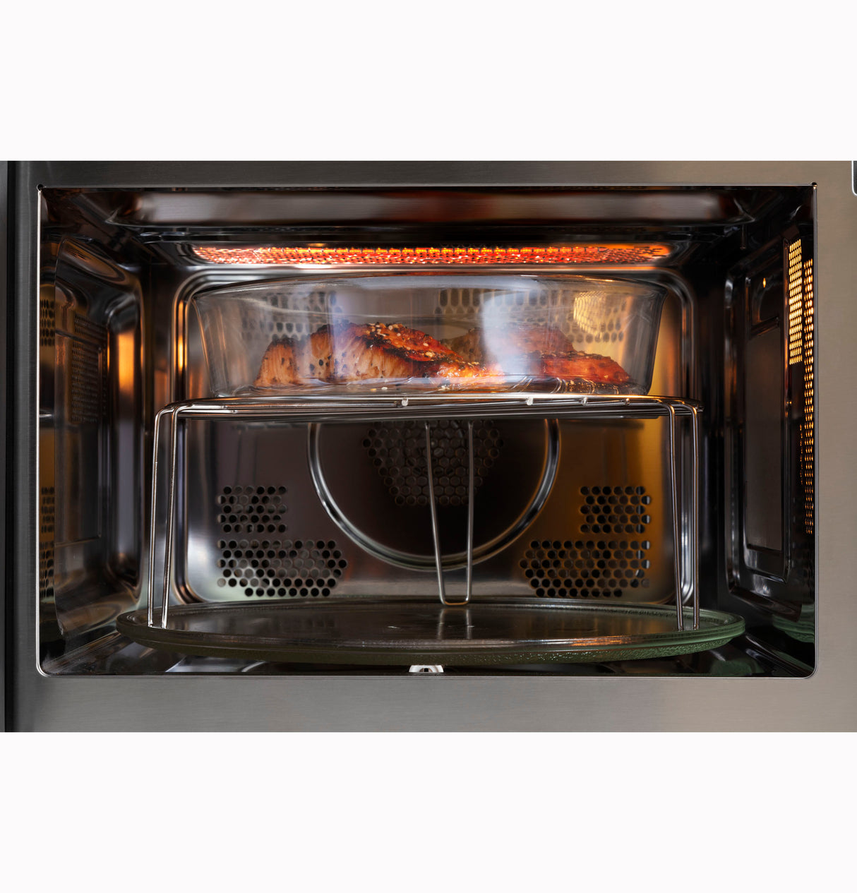 GE 1.0 Cu. Ft. Capacity Countertop Convection Microwave Oven with Air Fry - Stainless Steel (GCST10A1WSS)