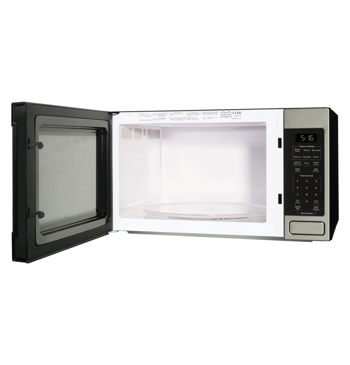 GE 1.6 Cu. Ft. Countertop Microwave Oven - Stainless Steel (GCST16S1WSS)