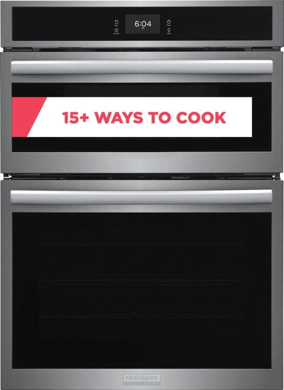 Frigidaire Gallery 30" Electric Wall Oven and Microwave Combination with 15+ Ways To Cook - Stainless Steel (GCWM3067AF)