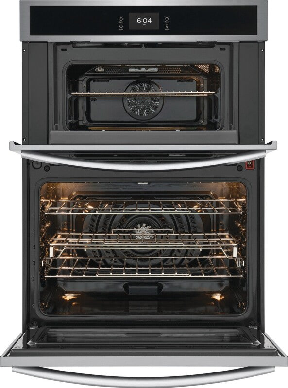 Frigidaire Gallery 30" Electric Wall Oven and Microwave Combination with 15+ Ways To Cook - Stainless Steel (GCWM3067AF)