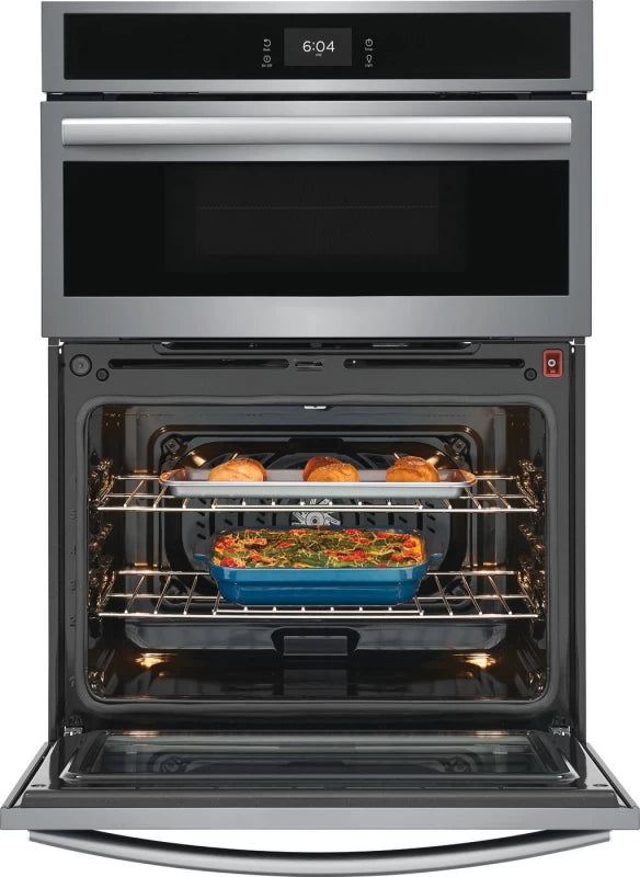 Frigidaire Gallery 30" Electric Wall Oven and Microwave Combination with 15+ Ways To Cook - Stainless Steel (GCWM3067AF)