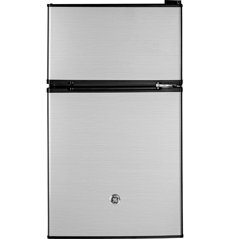GE Double-Door Compact Refrigerator - CleanSteel™ (GDE03GLKLB)