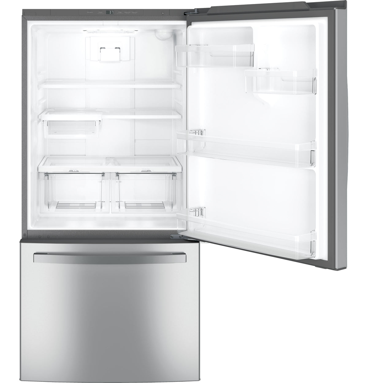GE 24.8 Cu. Ft. Bottom-Freezer Drawer Refrigerator - Fingerprint Resistant Stainless Steel (GDE25EYKFS)