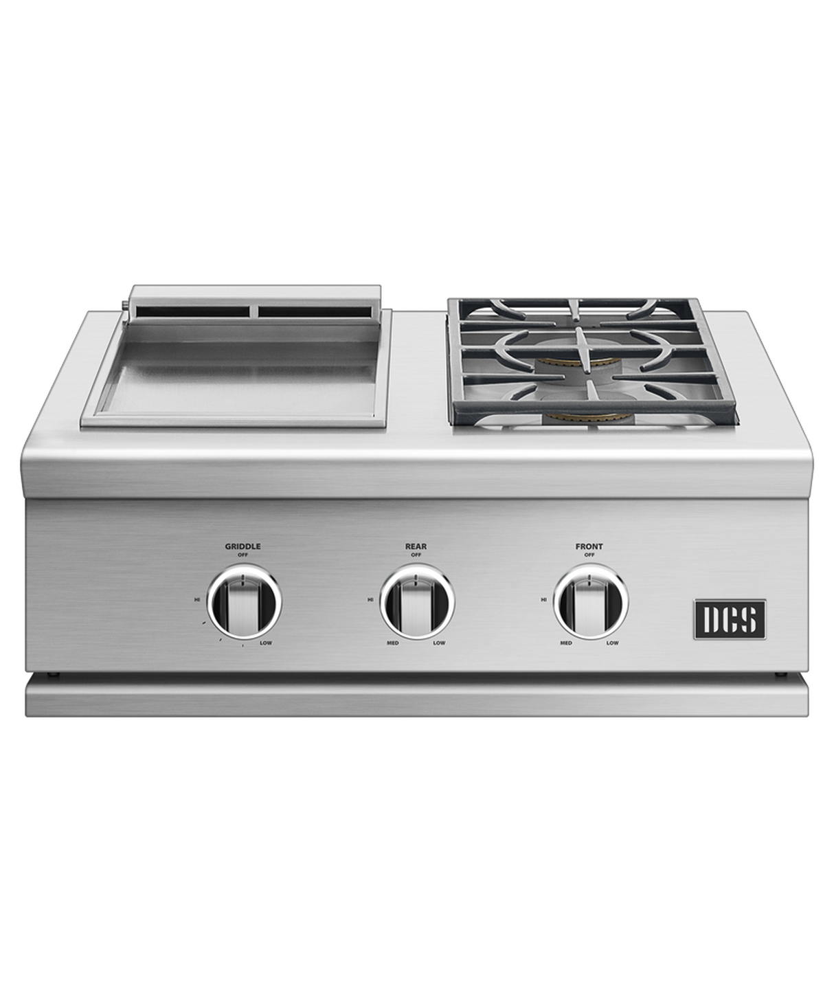 DCS 30" Series 9 Double Side Burner/ Griddle, Natural Gas - Stainless Steel (GDSBE1302N)