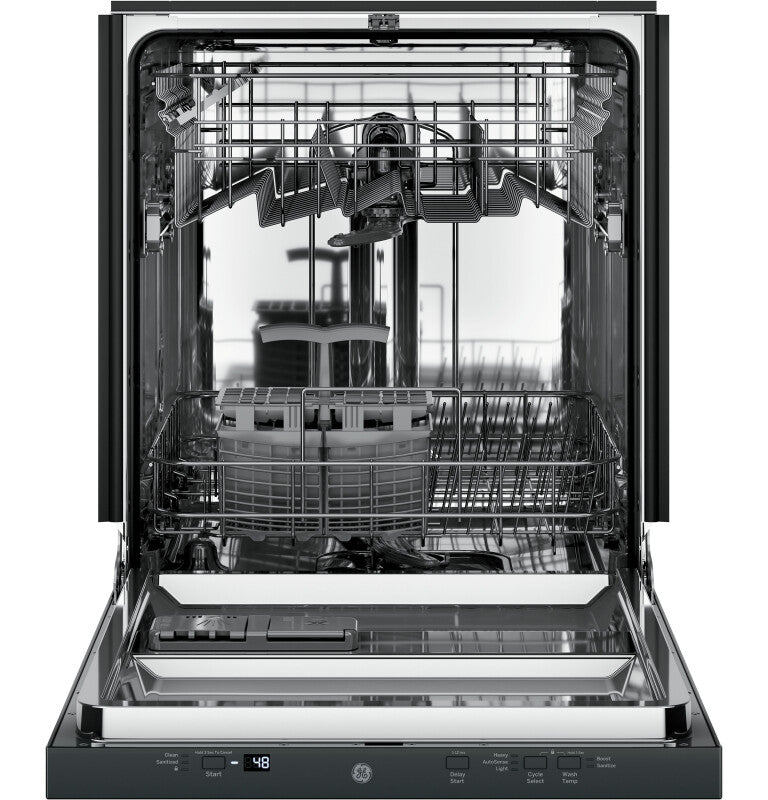 GE ADA Compliant Stainless Steel Interior Dishwasher with Sanitize Cycle - Black (GDT225SGLBB)