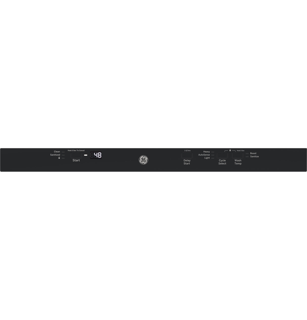 GE ADA Compliant Stainless Steel Interior Dishwasher with Sanitize Cycle - Black (GDT226SGLBB)