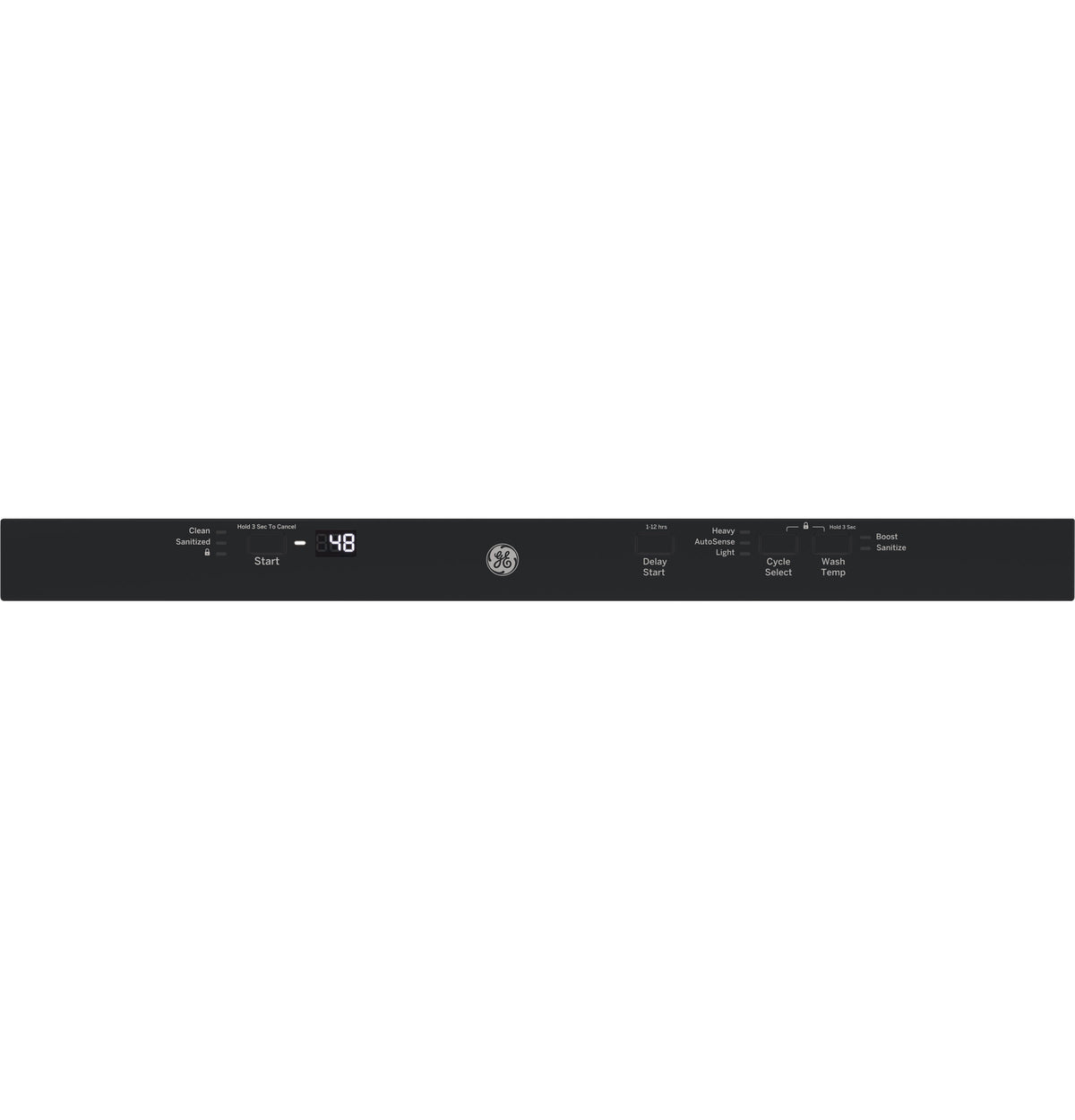 GE ADA Compliant Stainless Steel Interior Dishwasher with Sanitize Cycle - Black (GDT226SGLBB)