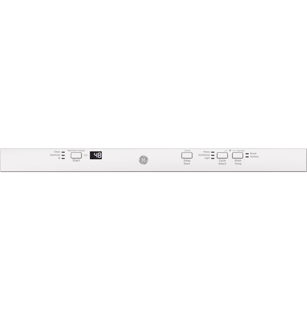 GE ADA Compliant Stainless Steel Interior Dishwasher with Sanitize Cycle - White (GDT226SGLWW)