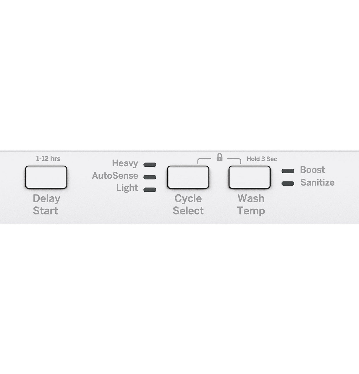 GE ADA Compliant Stainless Steel Interior Dishwasher with Sanitize Cycle - White (GDT226SGLWW)