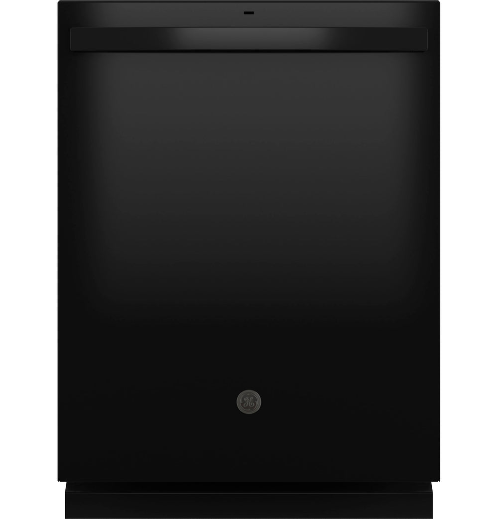 GE Top Control with Plastic Interior Dishwasher with Sanitize Cycle & Dry Boost - Black (GDT550PGRBB)