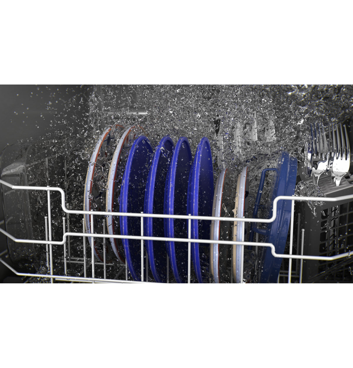 GE Top Control with Plastic Interior Dishwasher with Sanitize Cycle & Dry Boost - Black (GDT550PGRBB)