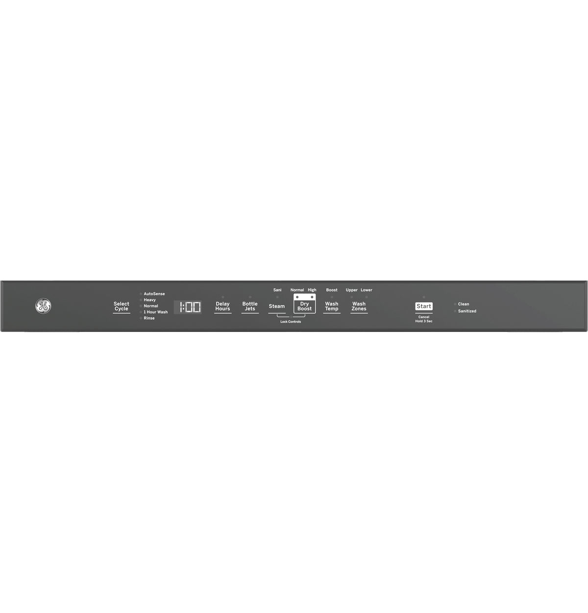 GE Top Control with Stainless Steel Interior Dishwasher with Sanitize Cycle - Fingerprint Resistant Stainless (GDT670SYVFS)